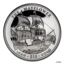  アンティークコイン コイン 金貨 銀貨  2020 BVI 2 oz Silver UHR Mayflower 400th Anniversary - SKU#213921