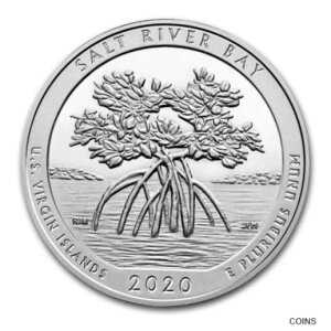 2020 5 オンス シルバー ATB ソルト リバー ベイ - アメリカ領ヴァージン諸島2020 5 oz Silver ATB Salt River Bay - U.S. Virgin Islands