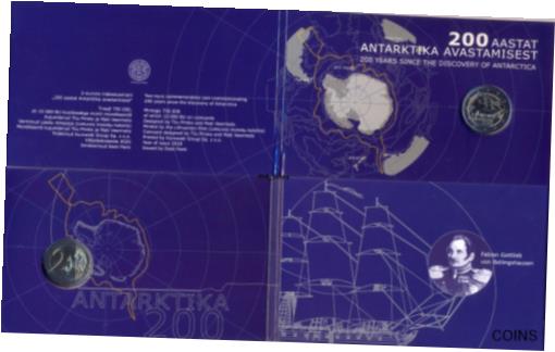 ڶ/ʼݾڽա ƥ    [̵] Estonia 2 euro 2020 mint coin card 200th Anniversary Discovery of Antarctica BU
