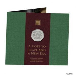 2020 英国王室造幣局の欧州連合からの離脱 EU BU 50p 50 ペンス コイン2020 Royal Mint Withdrawal from the European Union EU BU 50p Fifty Pence Coin