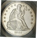 yɔi/iۏ؏tz AeB[NRC RC   [] 1860-O Seated Liberty Silver Dollar, ANACS MS-60 Details, Cleaned Coin