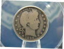 【極美品/品質保証書付】 アンティークコイン 銀貨 1896 O Barber Silver Quarter 25c ANACS VG8 East Coast Coin Collectables, Inc 送料無料 scf-wr-011272-2321