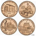 2009 P&D リンカーン 2009 セント セット。専門的にグレードされたコイン、ANACS MS652009 P&D LINCOLN BICENTENNIAL CENT SET; PROFESSIONALLY GRADED COINS, ANACS MS65(3)