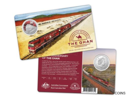 ڶ/ʼݾڽա ƥ    [̵] 2019 Australia The Ghan - Celebrating 90th Anniversary 50c Coin