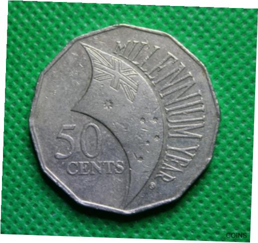 ڶ/ʼݾڽա ƥ Ų 2000 Millennium Year 50c Coin (circulated) (not incused) [̵] #ocf-wr-011274-1122