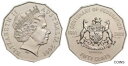 2001 連邦 50c コイン (TAS) タスマニアの国章 未流通造幣局2001 Federation 50c Coin ( TAS ) Coat of Ar...