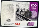  アンティークコイン コイン 金貨 銀貨  2015 anzacs remembered 20 Cent Australian Decimal Coin WW1 Gallipoli Landing