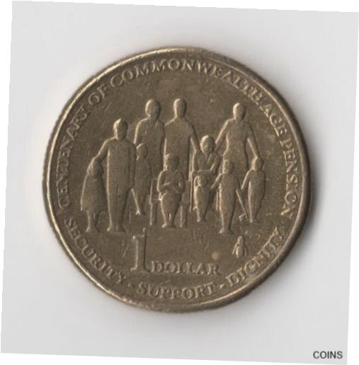 ڶ/ʼݾڽա ƥ Ų Unique Australian $1 Dollar Coin 2009 100th Year of the Age Pension CIRCULATED [̵] #ocf-wr-011274-2411