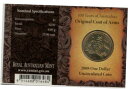 2008 年紋章 UNC 1 ドル硬貨「B ミント マーク ブリスベン」2008 Coat of Arms UNC $1 Dollar coin