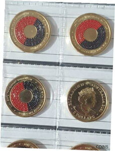 2021 アボリジニの旗 2 ドル UNC コイン (造幣局ロールから)2021 Aboriginal Flag $2 Dollar UNC Coin from the Mint Roll