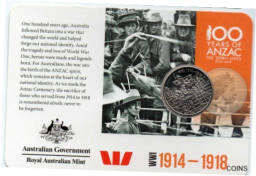 ڶ/ʼݾڽա ƥ Ų AUSTRALIAN: 2015 20 CENT COIN WWI 1914 - 1918 100 YEARS OF ANZAC [̵] #ocf-wr-011274-3011