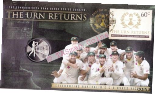 ڶ/ʼݾڽա ƥ    [̵] PNC Australia 2014 The Urn Returns Ashes 5-0 Victory RAM 20c Commemorative Coin