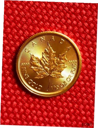 ڶ/ʼݾڽա ƥ    [̵] 2021 Canada 1/10 oz Fine Gold Maple Leaf $5 Coin ~ BU in Capsule