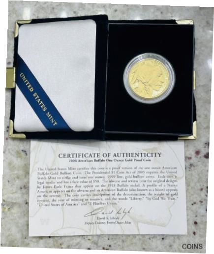 yɔi/iۏ؏tz AeB[NRC  2006-W American Buffalo 1oz Gold Proof $50 With COA and Box [] #gof-wr-011641-127