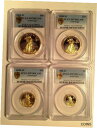 2008 W ゴールド イーグル $50、$25、$10、$5 PCGS PR70 DCAM ゴールド シールド コンプリート セット2008 W Gold E...