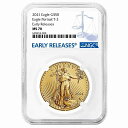 yɔi/iۏ؏tz AeB[NRC RC   [] 2021 $50 Type 2 American Gold Eagle 1 oz NGC MS70 ER Blue Label