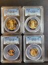 2000 W アメリカン ゴールド イーグル プルーフ 4 枚コイン 年セット PCGS PR70 DCAM -2000 W American Gold Eag...