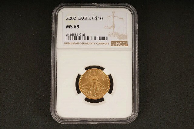 【極美品/品質保証書付】 アンティークコイン 金貨 2002 $10 GOLD EAGLE MS69 NGC [送料無料] #got-wr-011749-2963
