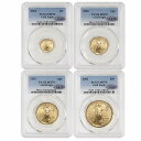 2002 アメリカン ゴールド イーグルス PCGS MS70 22 カラット $50 $25 $10 $5 コイン 4 枚セットSet of 4 2002 A...