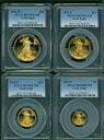 1992 4 コイン セット W & P $50 $25 $10 $5 ゴールド イーグル PCGS PR70 プルーフ PF70 希少1992 4-COINS...