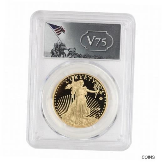 【極美品/品質保証書付】 アンティークコイン 金貨 2020-W $50 American Gold Eagle PCGS PR70DCAM FS v75 Privy WWII Deep Cameo coin..