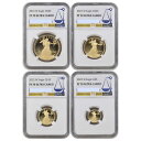 2022-W ゴールド イーグル NGC 35 年 PF70UCAM プルーフ イーグル コイン 4 枚セット $50 $25 $10 $5Set of 4 2...