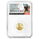 2021-W プルーフ $5 タイプ 2 アメリカン ゴールド イーグル 1/10 オンス NGC PF70UC FDI ブラック ラベル2021-W Proof $5 Type 2 American Gold Eagle 1/10 oz NGC PF70UC FDI Black Label(3)