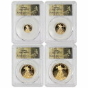 【極美品/品質保証書付】 アンティークコイン 金貨 Set of 4 2008-W Gold Eagles PCGS PR70DCAM St. Gaudens Label 22KT Gold Proof [送料無料] #got-wr-011749-5763