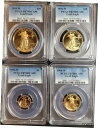 1994 W PCGS PR70DCAM セット 4 アメリカン ゴールド イーグルス イーグル プルーフ 1 オンス 1/2 1/4 1/10 .-1994 ...
