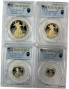 2021年 Wプルーフ ゴールドイーグル 4枚セット タイプ2 PCGS PR70 DCAM 発行初日2021 W Proof Gold Eagle 4 Coi...