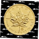 【極美品/品質保証書付】 アンティークコイン コイン 金貨 銀貨 送料無料 1 oz Random Year Canadian Maple Leaf Gold Coin Royal Canadian Mint