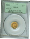 1916 G$1 ゴールド記念ドル $1 マッキンリー PCGS MS66 オールド グリーン ホルダー OGH1916 G$1 GOLD COMMEMORATIVE DOLLAR $1 MCKINLEY PCGS MS66 OLD GREEN HOLDER OGH(3)