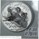 オーストラリア 2018 2オンス .999 シルバー コアラ & ベイビー 次世代 BU ラウンド #07800Australia 2018 2oz .999 Silver Koala & Baby Next Generation BU Round #07800