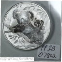 オーストラリア 2018 2オンス .999 シルバー コアラ & ベイビー 次世代 BU ラウンド #07802Australia 2018 2oz .999 Silver Koala & Baby Next Generation BU Round #07802