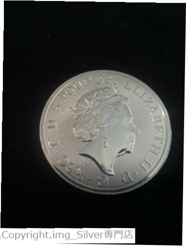 【極美品/品質保証書付】 アンティークコイン 銀貨 2 oz Silver Queen's Beasts Falcon Plantagenets. 2019 Britain ?5 GEM BU Coin [送料無料] #scf-wr-011783-352