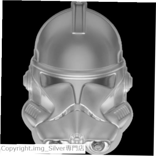 【極美品/品質保証書付】 アンティークコイン コイン 金貨 銀貨 送料無料 2021 Niue Star Wars Clone Trooper 3D Helmet 2 oz .999 Silver Coin ~ 5000 Minted