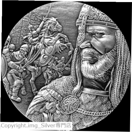  アンティークコイン コイン 金貨 銀貨  SALADIN 2oz Silver Antiqued Coin Tchad Kingdom of Heaven Crusades 2021 Chad