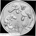 2021 カモノハシ & ベイビー オーストラリア 2 オンス シルバー コイン 次世代 カプセル入り2021 Platypus & Baby Australia 2 oz Silver Coin Next Generation in Capsule