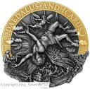 2021 ニウエ 2 オンス アンティーク シルバー ダイダロスとイカロスの神話2021 Niue 2 oz Antique Silver DAEDALUS AND ICARUS Mythology