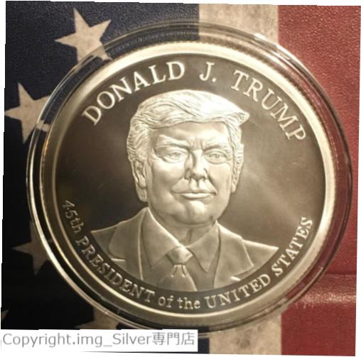 【極美品/品質保証書付】 アンティークコイン コイン 金貨 銀貨 送料無料 DONALD TRUMP 5 OZ .999 SILVER ROUND COIN FREE KEYCHAIN See ALL COLLECTION