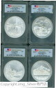2010-P & 2011-P & 2012-P ATB 15 コインセット 5 オンスシルバー PCGS SP69 FS ファーストストライク2010-P &...