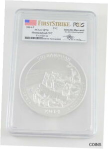 SP70 2014-P 5 オンス シルバー シェナンドー国立公園 クォーター パターン - PCGS *3920SP70 2014-P 5 Oz Silver Shenandoah National Park Quarter Pattern - PCGS *3920