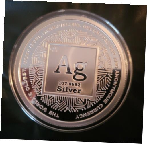 ڶ/ʼݾڽա ƥ    [̵] 2021 5oz Crypto AG Proof Silver Shield MiniMintage Crytpo Series #8