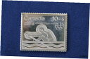 【極美品/品質保証書付】 アンティークコイン コイン 金貨 銀貨 送料無料 1976 Canada Post 10 5 Olympic Stamp Fractional .999 Silver Art Bar P0033