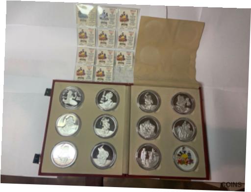 ڶ/ʼݾڽա ƥ  Disney Rarities Mint 1987 5 oz 999 Silver Complete set of all 11 Snow White Coin [̵] #scf-wr-011839-2235