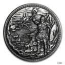  アンティークコイン コイン 金貨 銀貨  5 oz Silver Ultra High Relief Round - Dragon vs Vikings (w/Box) - SKU#206149