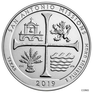2019年 アメリカ・ザ・ビューティフル 5オンス銀貨 サンアントニオ2019 America the Beautiful 5 oz silver coin San Antonio