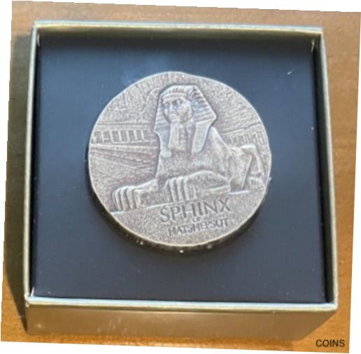 【極美品/品質保証書付】 アンティークコイン コイン 金貨 銀貨 [送料無料] 2019 5 oz Sphinx of Hatshepsut Egyptian Relic Silver Coin