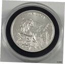【極美品/品質保証書付】 アンティークコイン コイン 金貨 銀貨 [送料無料] The Unicorn 2 Troy Oz Silver .999 Fine Intaglio Mint