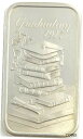 1977 卒業式 1オンス.999 シルバー バー マディソン ミント ブランク バック1977 Graduation 1oz. .999 Silver Bar Madison Mint Blank Back